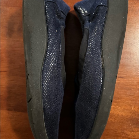 CLARKS CLOUDSTEPPERS SILLIAN JETAY NAVY BLUE WITH SHEEN SIZE 6 - Picture 2 of 7